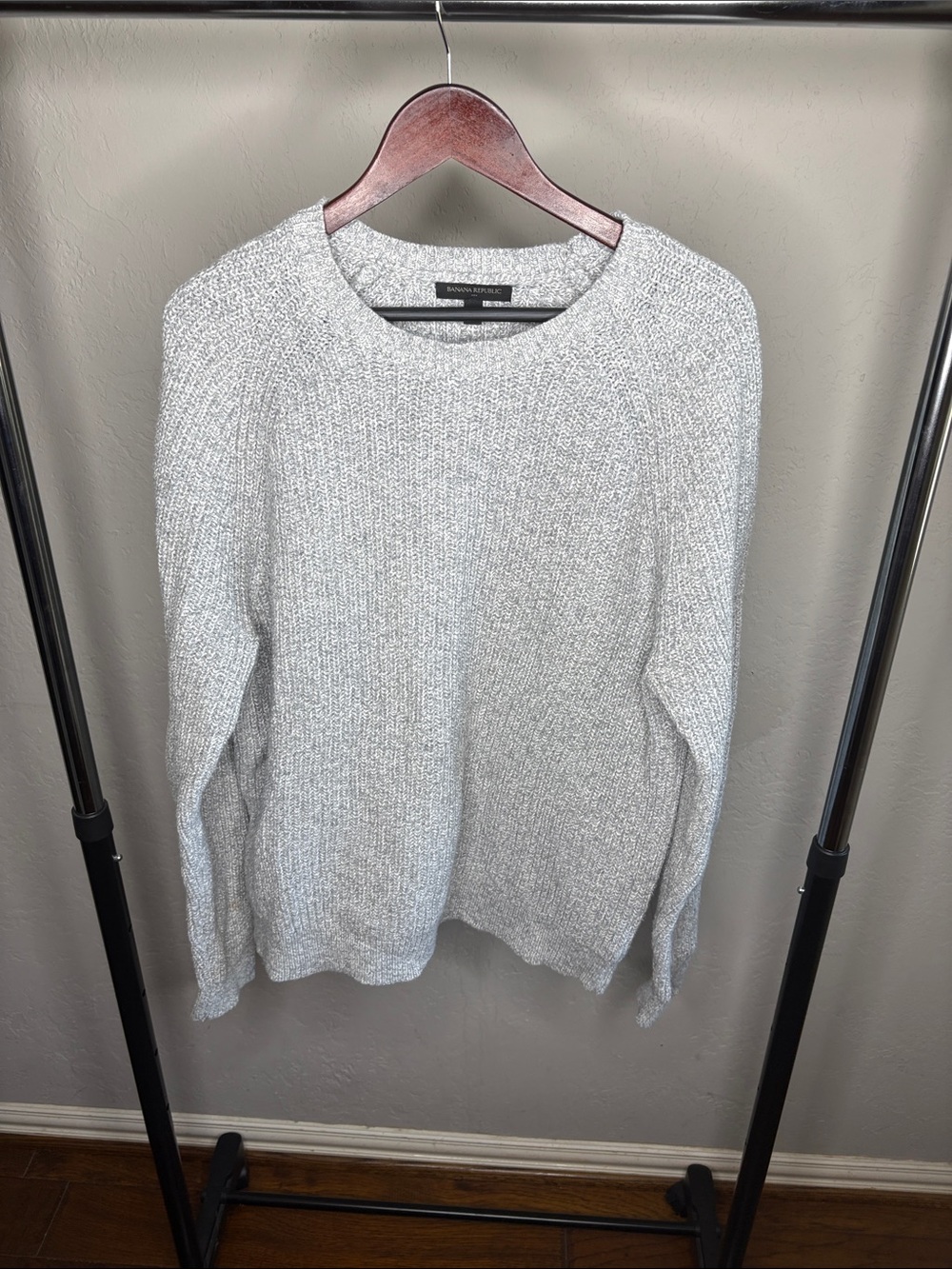 Banana Republic Factory Heather Gray Crewneck Sweater